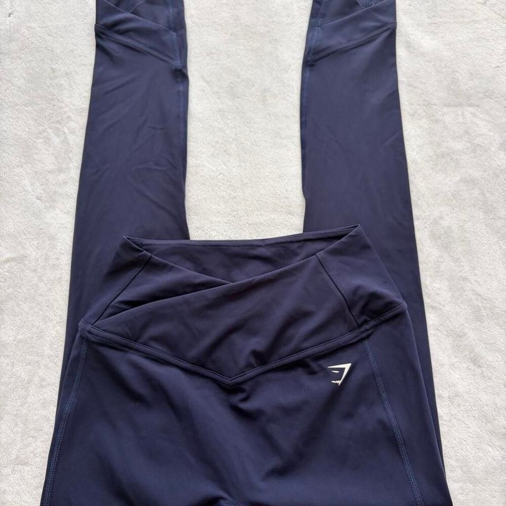 Gymshark Full Length Navy Blue Leggings Women's S Athletic Workout Gym Casual